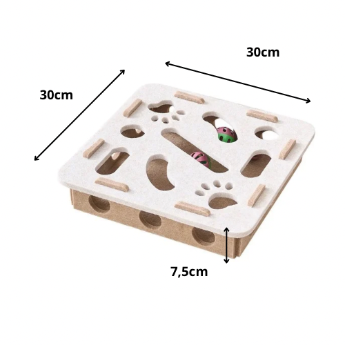 Plateau de jeu interactif en feutrine - Carré - LePetitChat