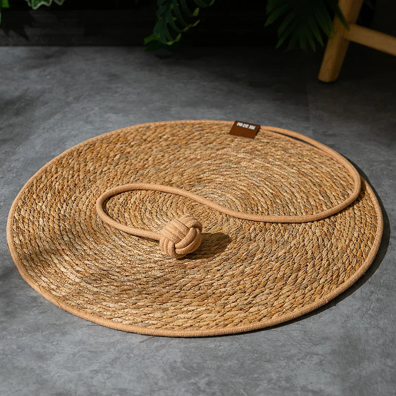 Tapis Griffoir en Rotin Naturel - LePetitChat