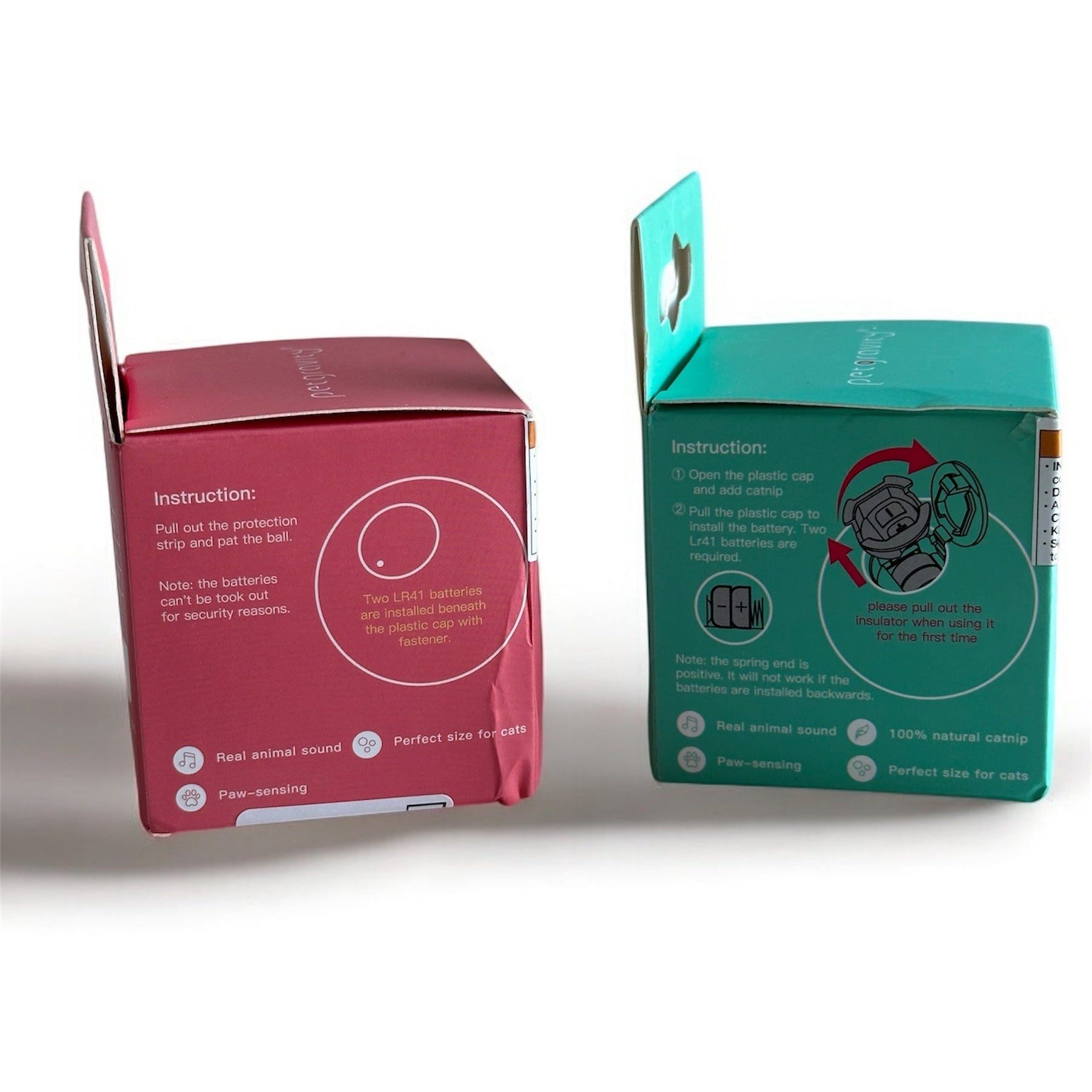 Balle Couinements Intelligente avec herbe à chat - LePetitChat