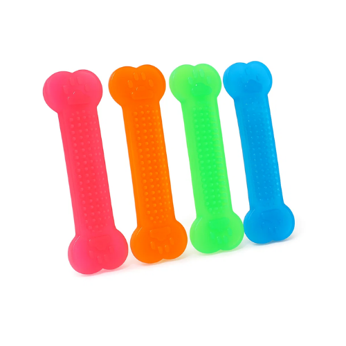 Jouet à Mâcher en Caoutchouc – Forme Os - LePetitChat