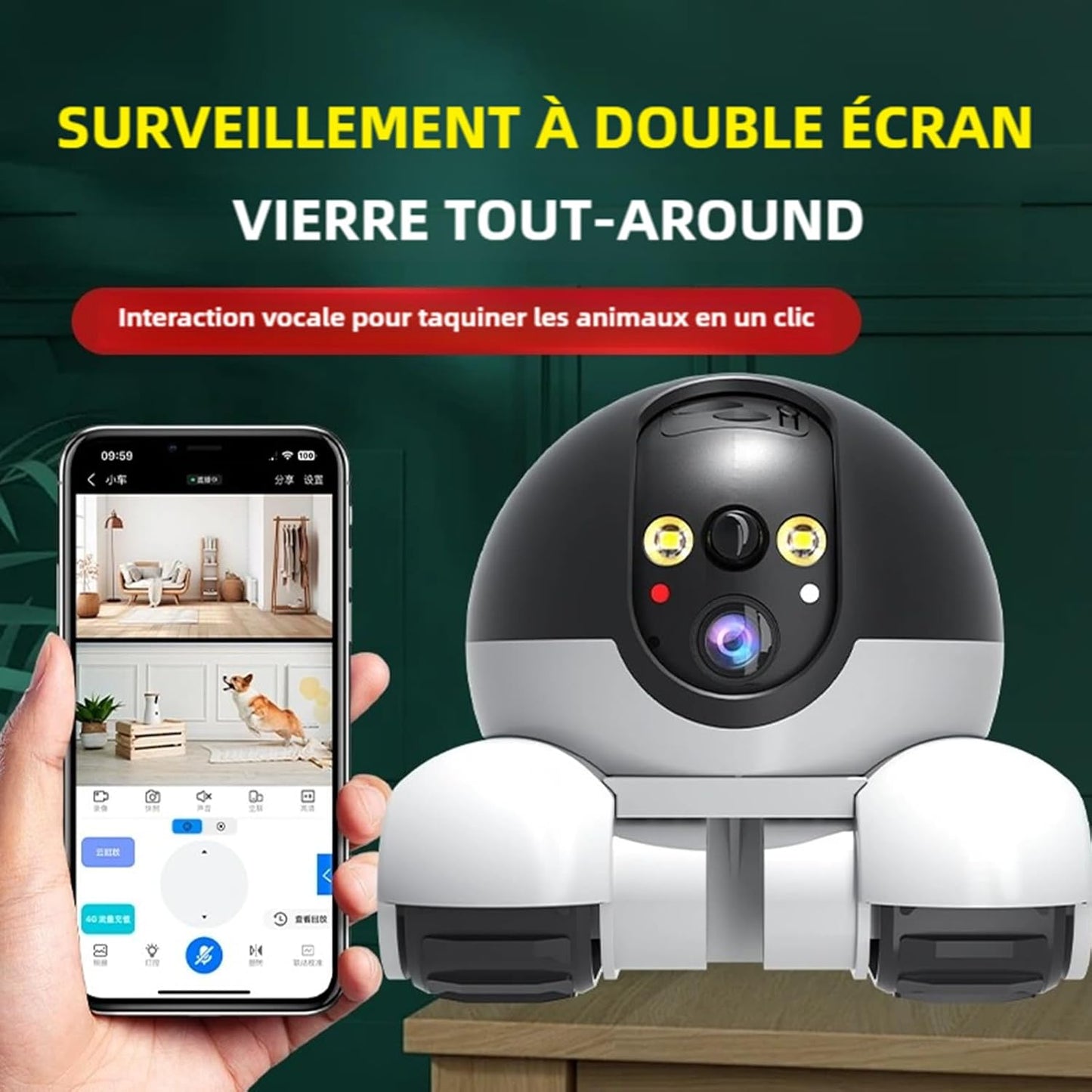 ROBOZOO – Caméra Robot 4MP Intelligente - LePetitChat