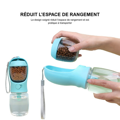 Gourde Portable 2-en-1 avec Réserve de Nourriture - LePetitChat