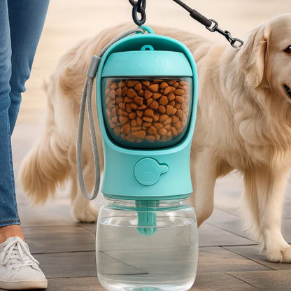 Gourde Portable 2-en-1 avec Réserve de Nourriture - LePetitChat