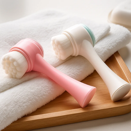 Brosse Nettoyante Visage Double Face en Silicone - LePetitChat