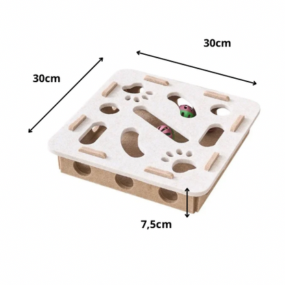 Plateau de jeu interactif en feutrine - Carré - LePetitChat