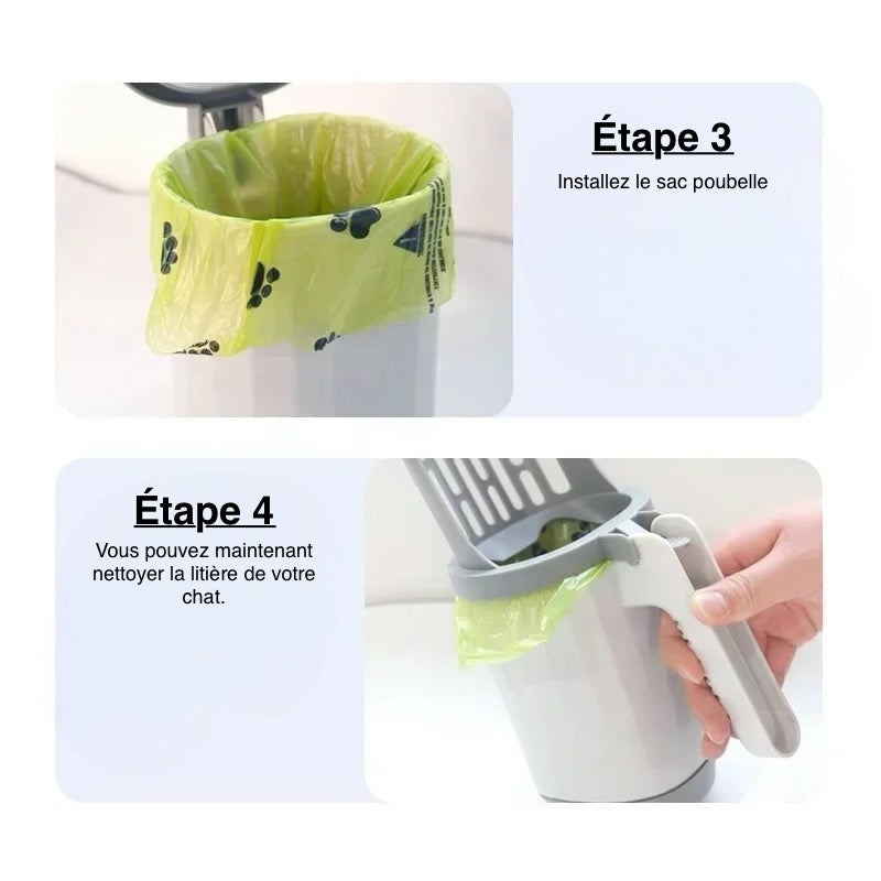 Pelle à Litière Intelligente avec Sac de Recharge - LePetitChat