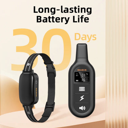 Collier de Dressage Électrique ROJECO – 1000M, Étanche IPX7, Rechargeable - LePetitChat