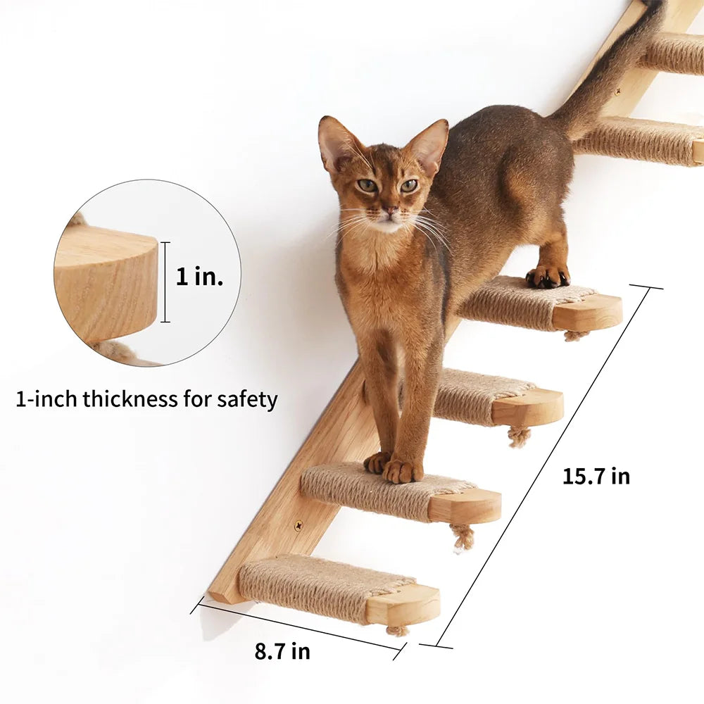 Lot de Deux Escaliers - Aire de Jeu Mural pour Chat - LePetitChat