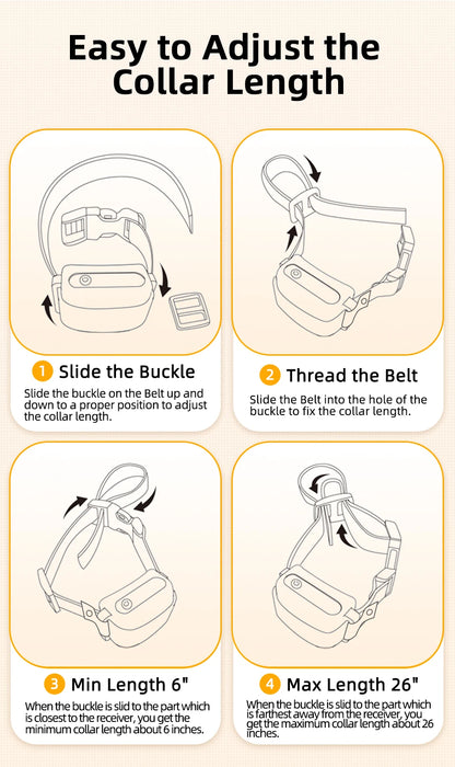 Collier de Dressage Électrique ROJECO – 1000M, Étanche IPX7, Rechargeable - LePetitChat