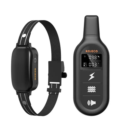 Collier de Dressage Électrique ROJECO – 1000M, Étanche IPX7, Rechargeable - LePetitChat