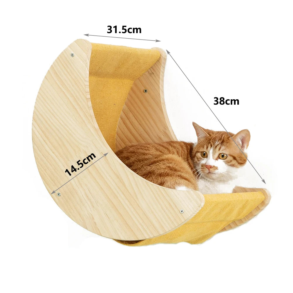 Hamac Lune - Aire de Jeu Mural pour Chat - LePetitChat