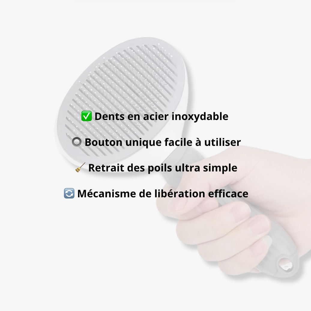 Brosse Auto-Nettoyante – Un Toilettage Facile et Efficace - LePetitChat