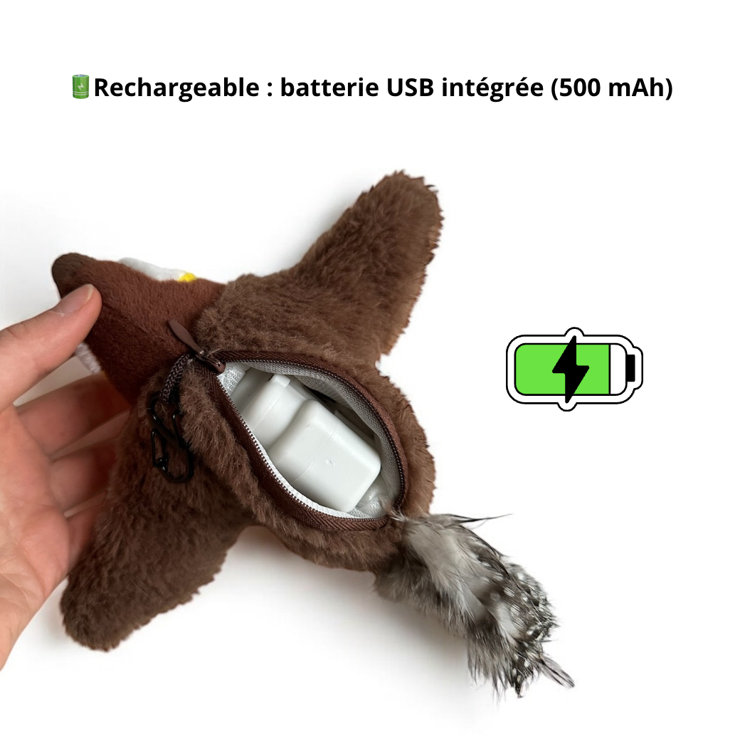Oiseau Magique Rechargeable avec Herbe à chat - LePetitChat