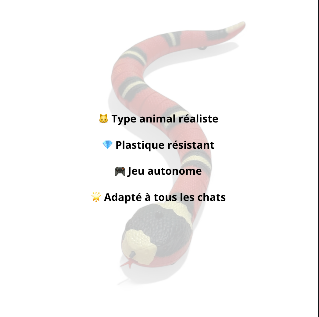 Serpent qui Rampe Intelligent - Rechargeable - LePetitChat