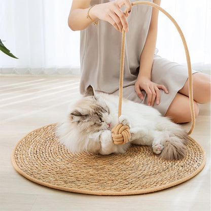 Tapis Griffoir en Rotin Naturel - LePetitChat