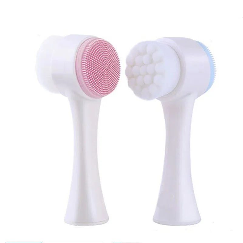 Brosse Nettoyante Visage Double Face en Silicone - LePetitChat